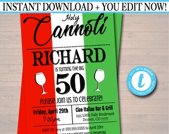 italian invitations etsy