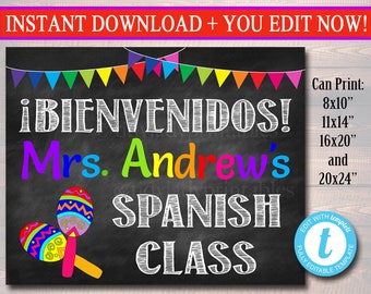 Spanish Speaking Countries Map Spanish Classroom Materials Etsy