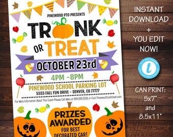 Trunk Or Treat Invitation Template 3
