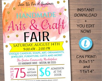 boutique flyer etsy vendor fair flyer ideas