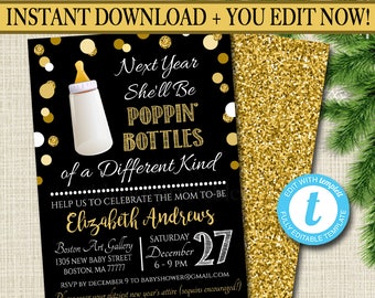 new years invite etsy