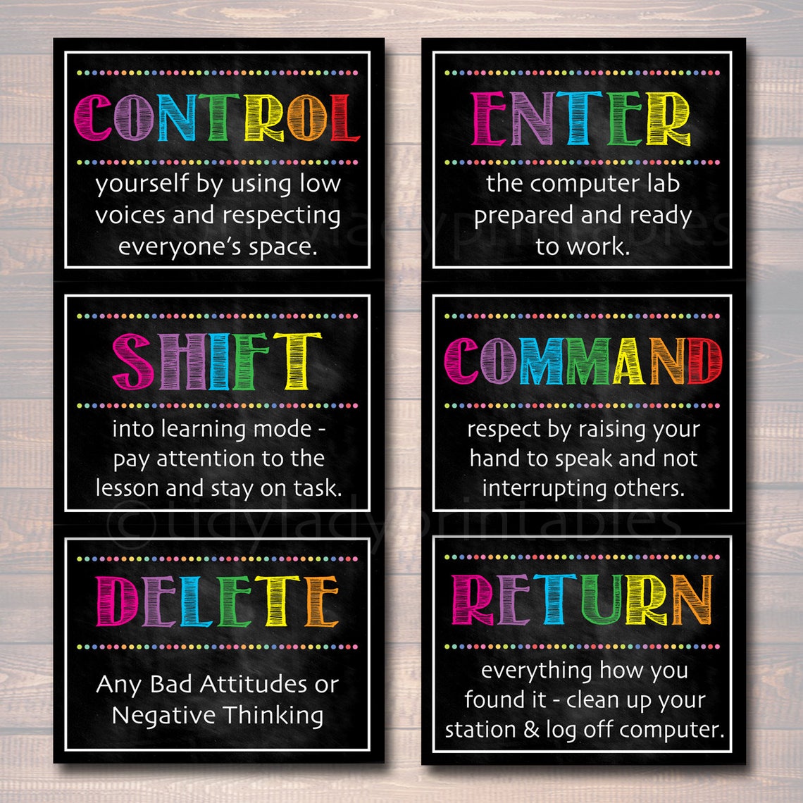 Computer Lab Poster Set Classroom Decor INSTANT DOWNLOAD - Etsy India
