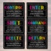 Computer Lab Poster Set, Classroom Decor, INSTANT DOWNLOAD, Computers Class Decor, Teacher Printables, Classroom Rules Chalkboard Posters 