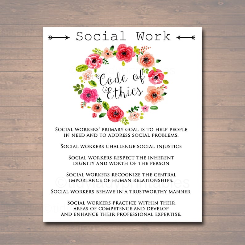 Social Get the job done Code Of Ethics, Social Staff Present, Social Employee Business office Decor Printable Wall Artwork Instantaneous Obtain, Electronic Social Personnel Poster photograph relating to Nasw Code of Ethics Printable known as Social Effort and hard work Code Of Ethics, Social Employee Present, Social Personnel Workplace Decor Printable Wall Artwork Prompt Down load, Electronic Social Personnel Poster