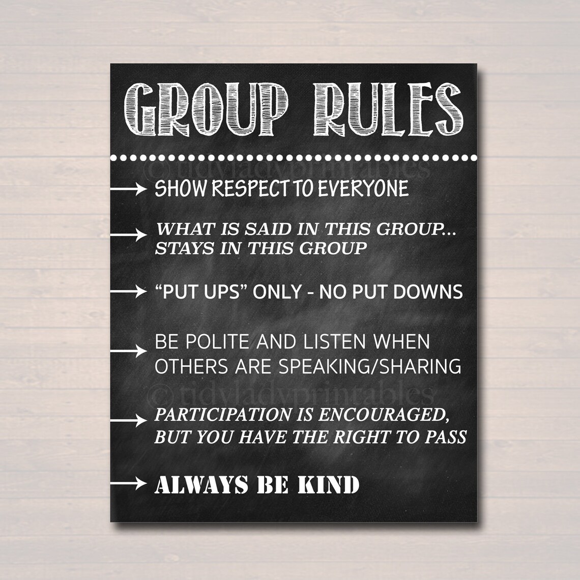 Counseling Group Rules Confidentiality Poster Counselor Office Etsy
