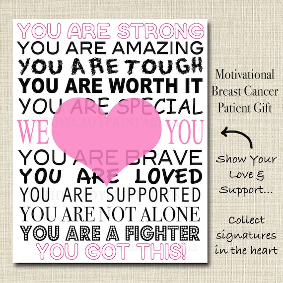 Inspirational Breast Cancer Patient Gift Hospital Room