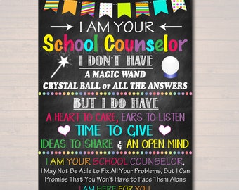 School Counselor Office Decor, I am Your School Counselor Sign, Psychologist Gift, Counseling Office, Counselor Gift Art, INSTANT DOWNLOAD