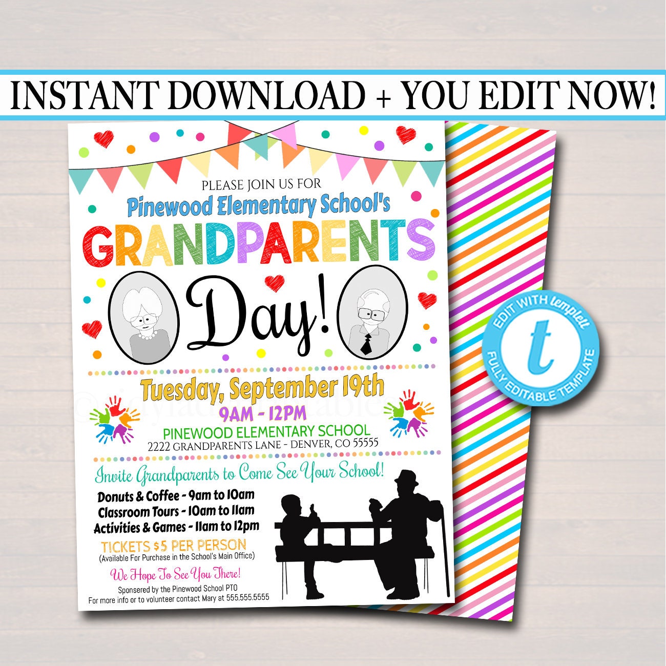 Grandparents Day Invitation Template