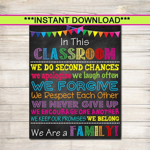 Classroom Decor High School Teacher Printable Poster - Etsy