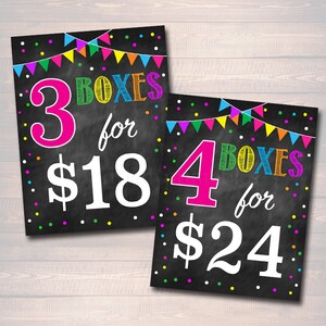 Cookie Booth Price Signs, Stop Cookies Sold Here, Printable Cookie Drop Banner, Cookie Booth Sales Poster, INSTANT DOWNLOAD Fundraiser Booth