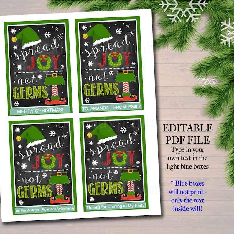 EDITABLE Christmas Soap Tags Printable Holiday Soap Labels | Etsy