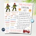 Firefighter Survival Kit Tags, Unique Gift Present, Funny Fireman ...
