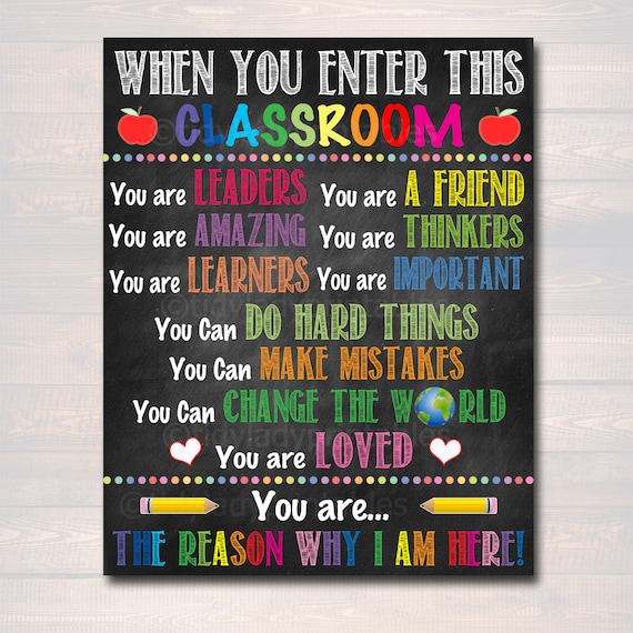 Druckbare Klassenzimmer Poster Klassenzimmer Dekor Lehrer Bedruckbar Bei Der Eingabe Dieses Klassenzimmer Regeln Zeichen Lehrer Geschenke