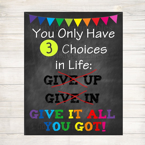 Classroom Decor Life Choices Inspirational Art Counselor Office