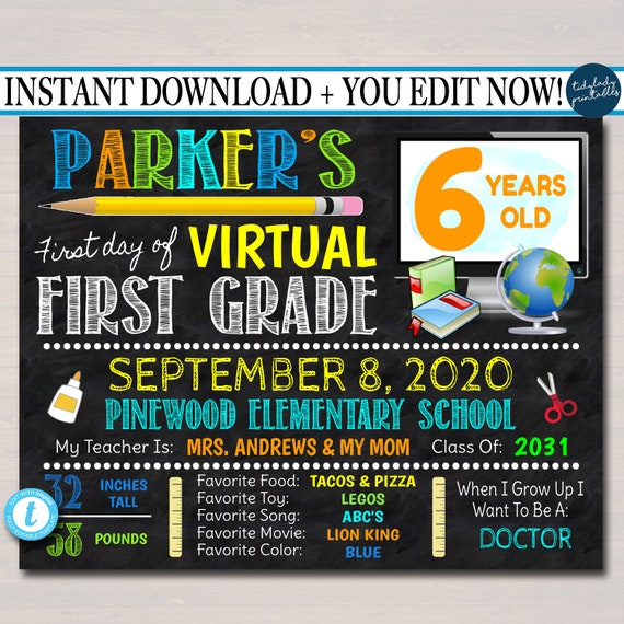 School Printable Back to School Poster First Day of School 1st Day of School Back to School Sign Printable Sign,Printable School Poster
