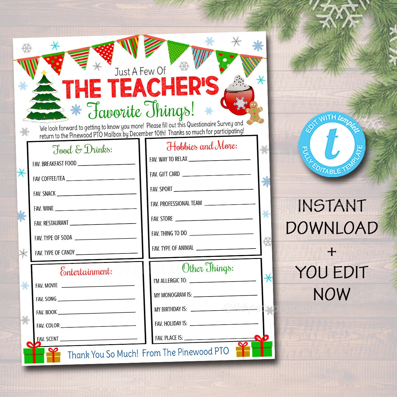 Favorite Things List Worksheet favorite-things-list-worksheet