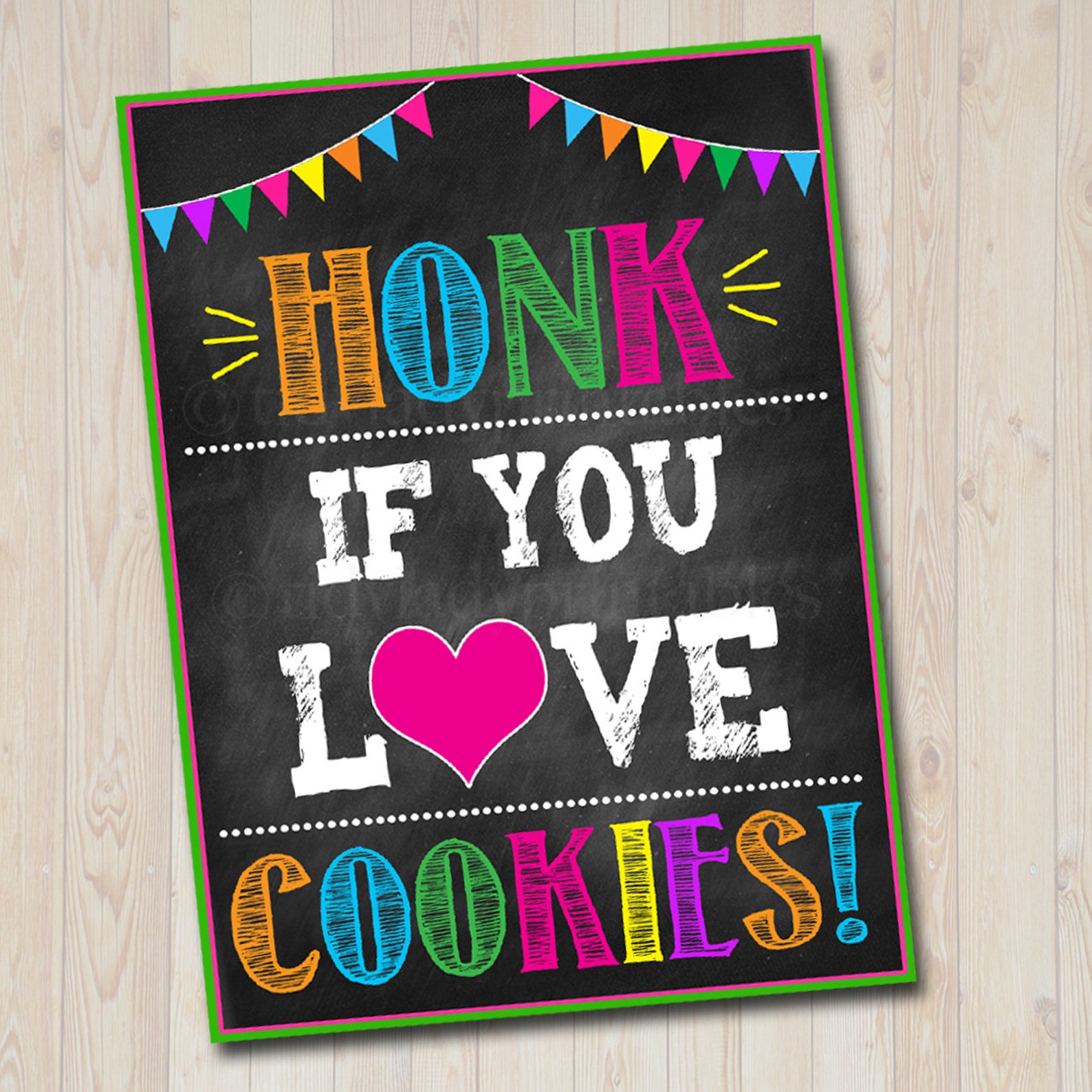 Printable Outdoor Cookie Booth Sign Set Drive up Cookie Booth - Etsy