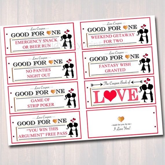 Editable Love Coupon Book Instant Download Printable Love Etsy