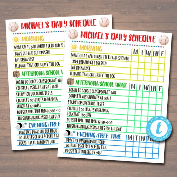 Classroom Daily Schedule Template from i.etsystatic.com