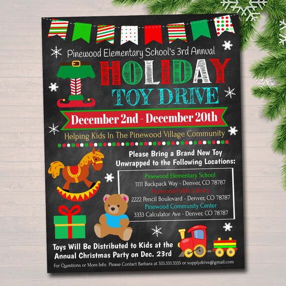 210 Toy Drive Customizable Design Templates Postermywall