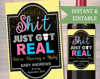 Shit Just Got Real - Etsy
