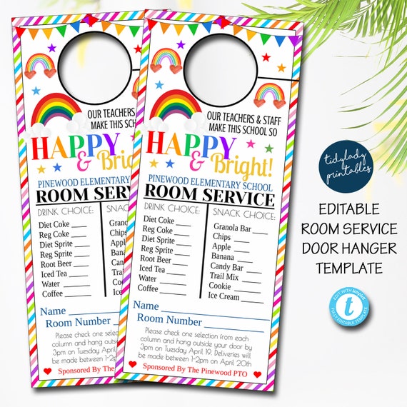 rainbow-room-service-door-hanger-teacher-and-staff-appreciation-idea