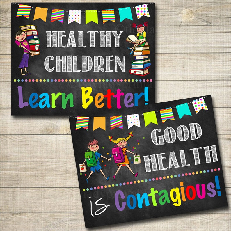 Health Room Office Posters, School Health Posters, Nurse, INSTANT DOWNLOAD, Health Room Wall Art, Doctor Office Decor, School Health Clinic image 1