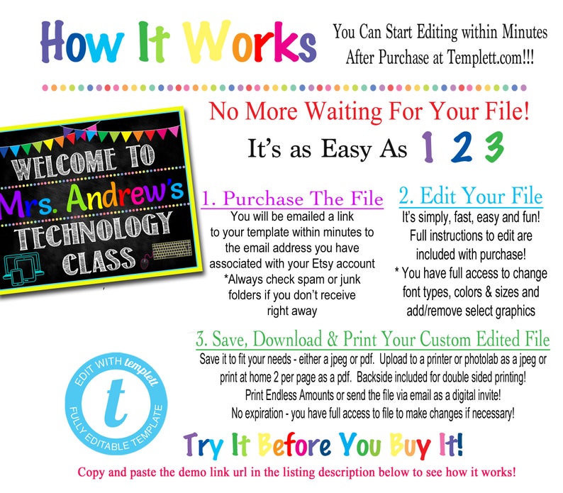 Custom IT Teacher Sign: Computer Lab Decor (digital Download) - Etsy