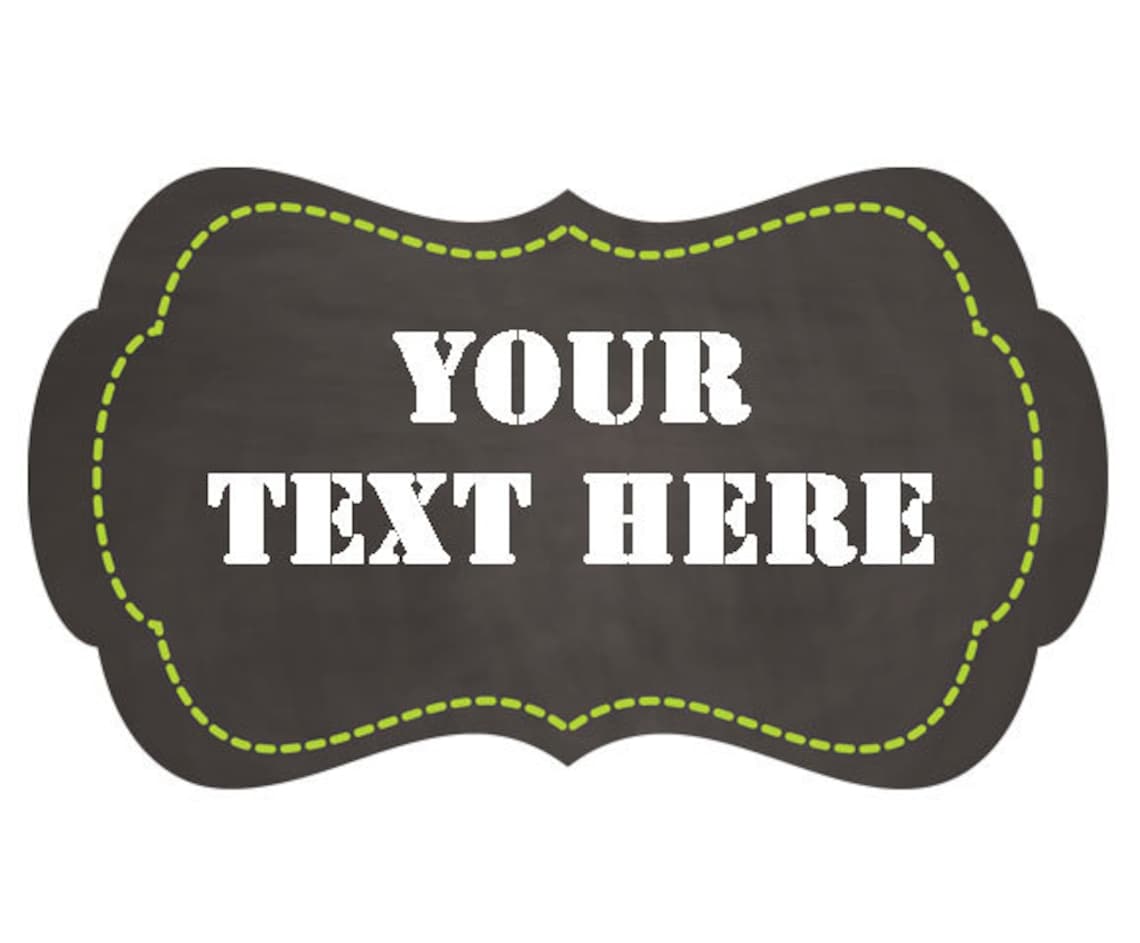 Chalkboard Labels printable Labels INSTANT and EDITABLE Etsy