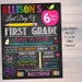Editable Last Day of School Photo Prop: Chalkboard Sign (digital ...