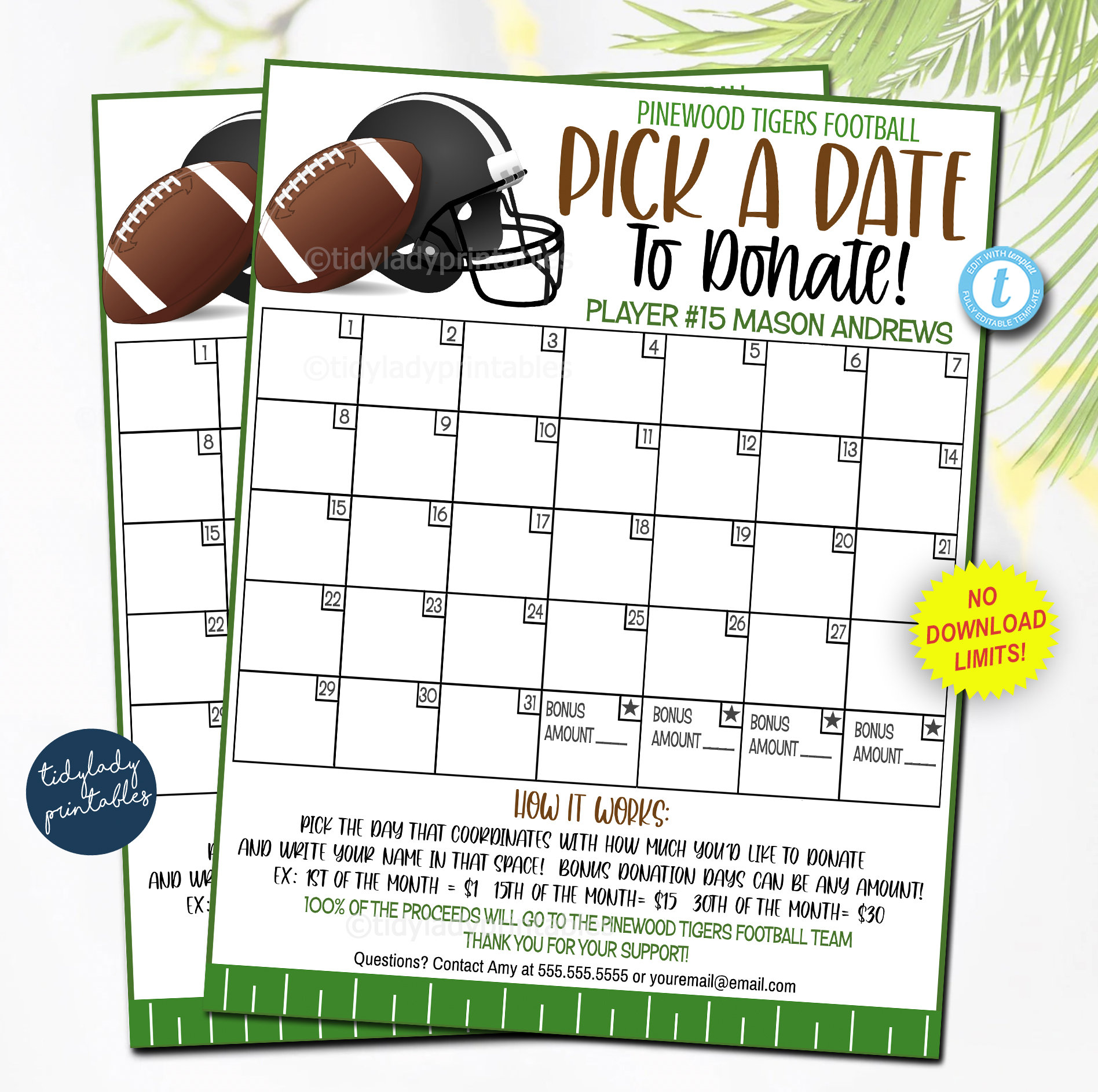 editable-football-pick-a-date-to-donate-printable-football-etsy