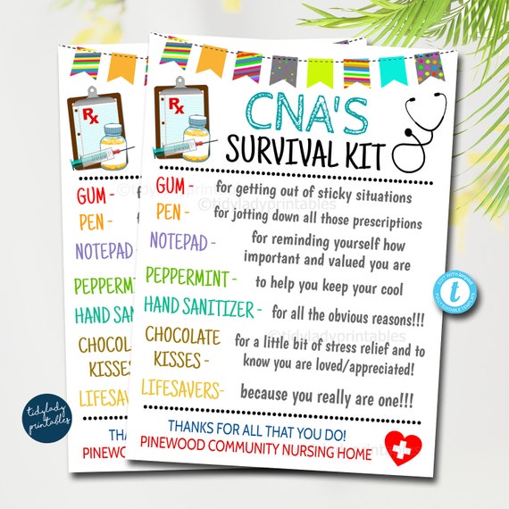 Cna Survival Kit Printable Cna Survival Kit Printable