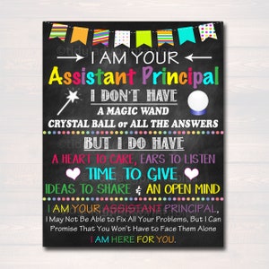 Assistant Principal Office Decor, I am Your Assistant Principal Sign, School Administrator Office Gift, Principal Decor Art INSTANT DOWNLOAD