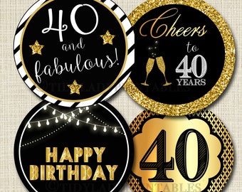 40th Birthday Cake - Etsy