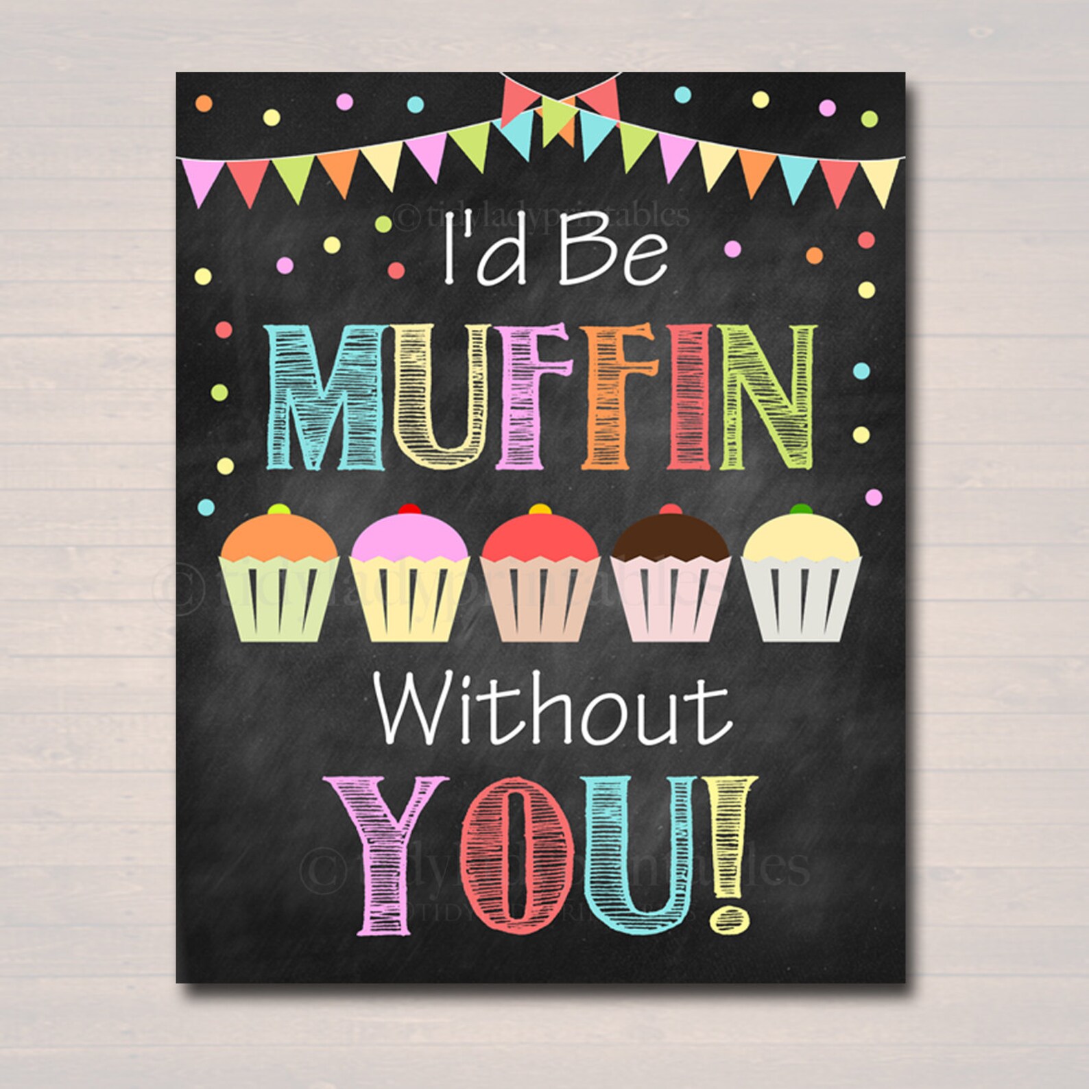 PRINTABLE Muffins With Mom Set Sign Decor Printable PTA Etsy