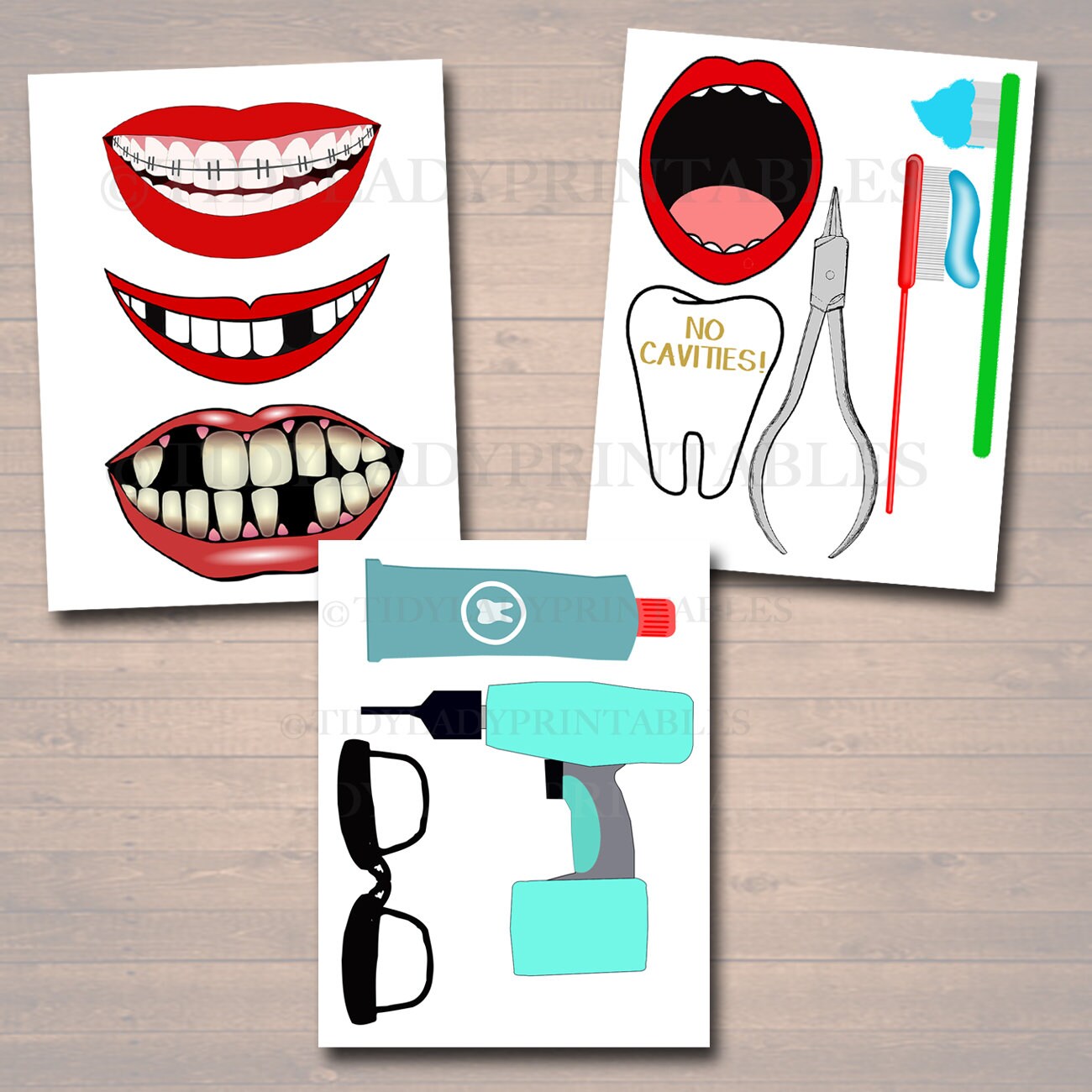 EDITABLE Dental Graduation Party Signs Printable Photo Booth Etsy