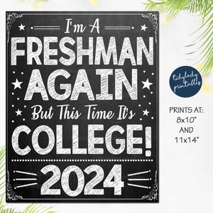 First Day of College Sign, First Day of University, 9th Grade First Day ...