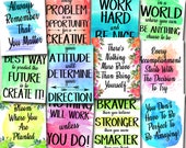 SET OF 12 Inspirational Watercolor Printable Posters, School Counselor Teacher Social Worker Classroom, Office Decor Kindness You Matter Art Il_170x135