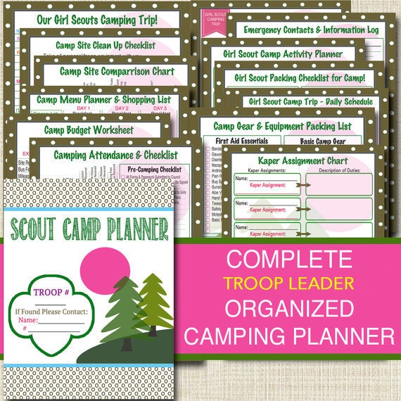 Camping Kaper Chart Template