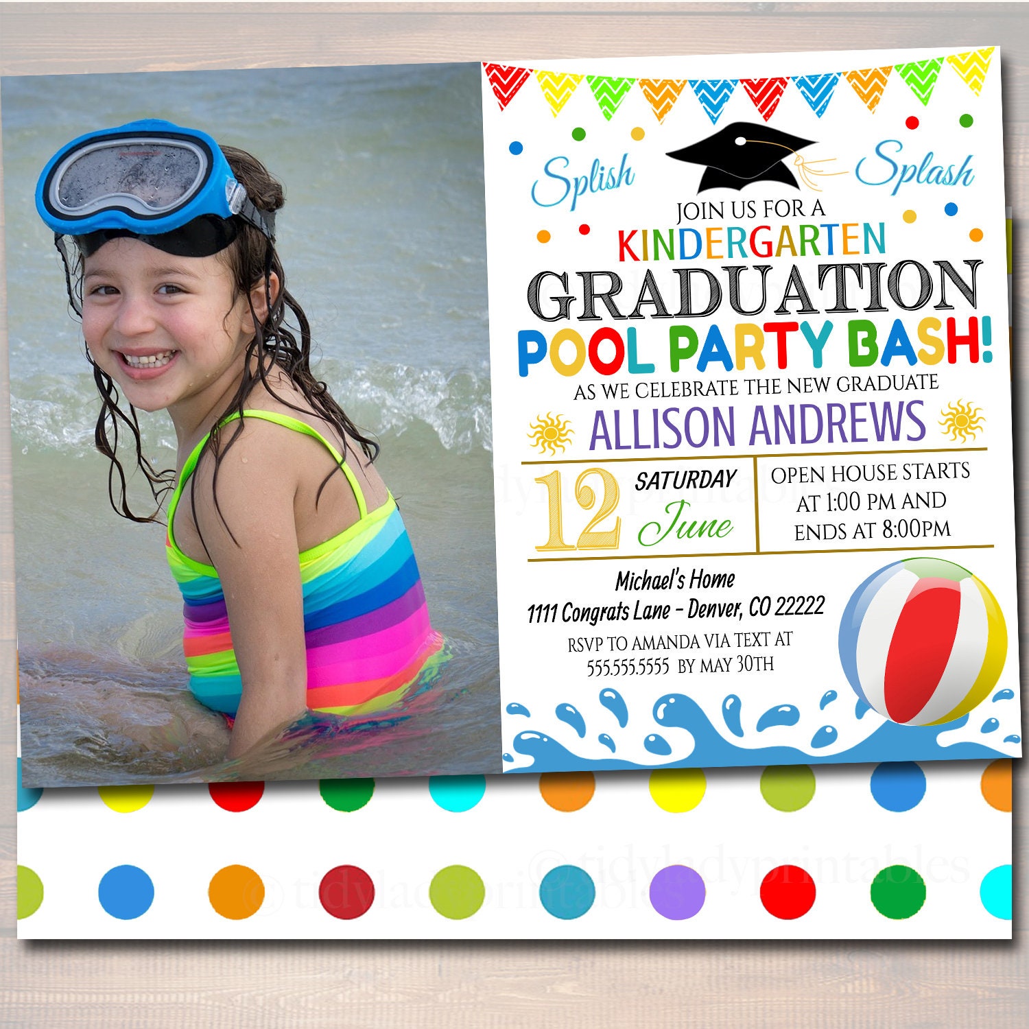 Editable Pool Party Graduation Invitation Printable Etsy 日本 Editable Pool Party Graduation Invitation Printable Etsy 日本