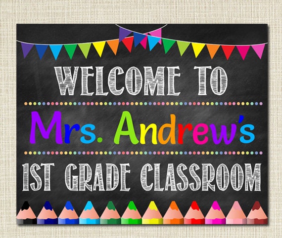 Editable Teacher Classroom Door Sign Classroom Decor Teacher Etsy