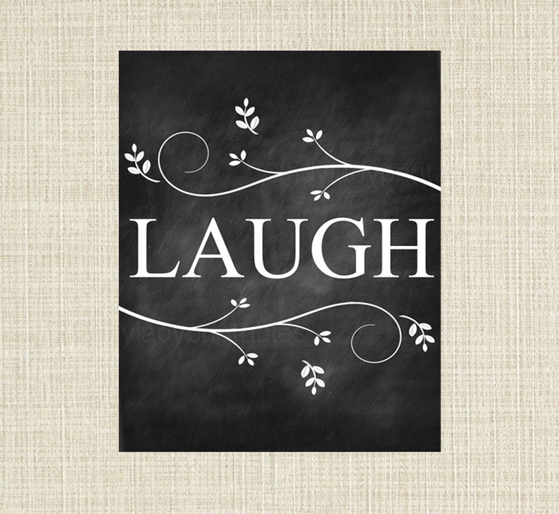 Live Laugh Love Chalkboard Wall Art Kitchen Wall Art Etsy