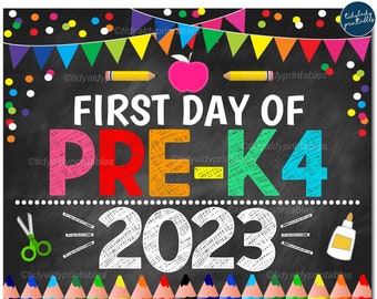 Instant Pre K4 Sign - Etsy