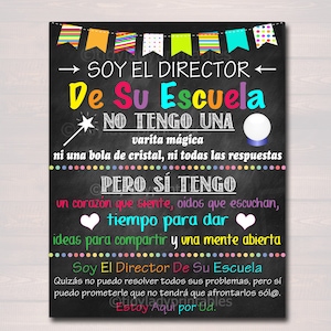 Spanish School Principal Office Decor: &quot;Soy El Director&quot; (Instant Download)