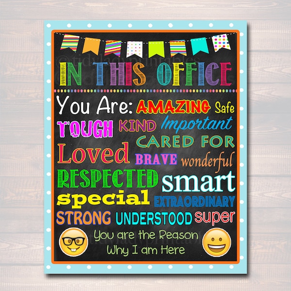 When You Enter This Office School Counselor Digital Poster, Therapist Decor, Social Worker Principal Office Sign Printable INSTANT DOWNLOAD