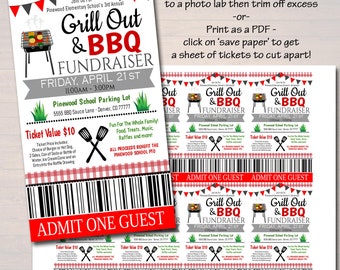 Barbecue Flyer Plus Ticket Template Bundle Vol 2 by Godserv