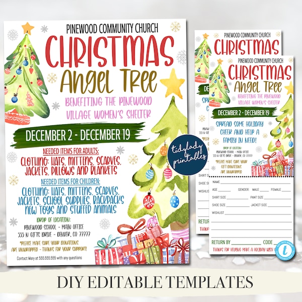 Angel Tree Tags - Etsy