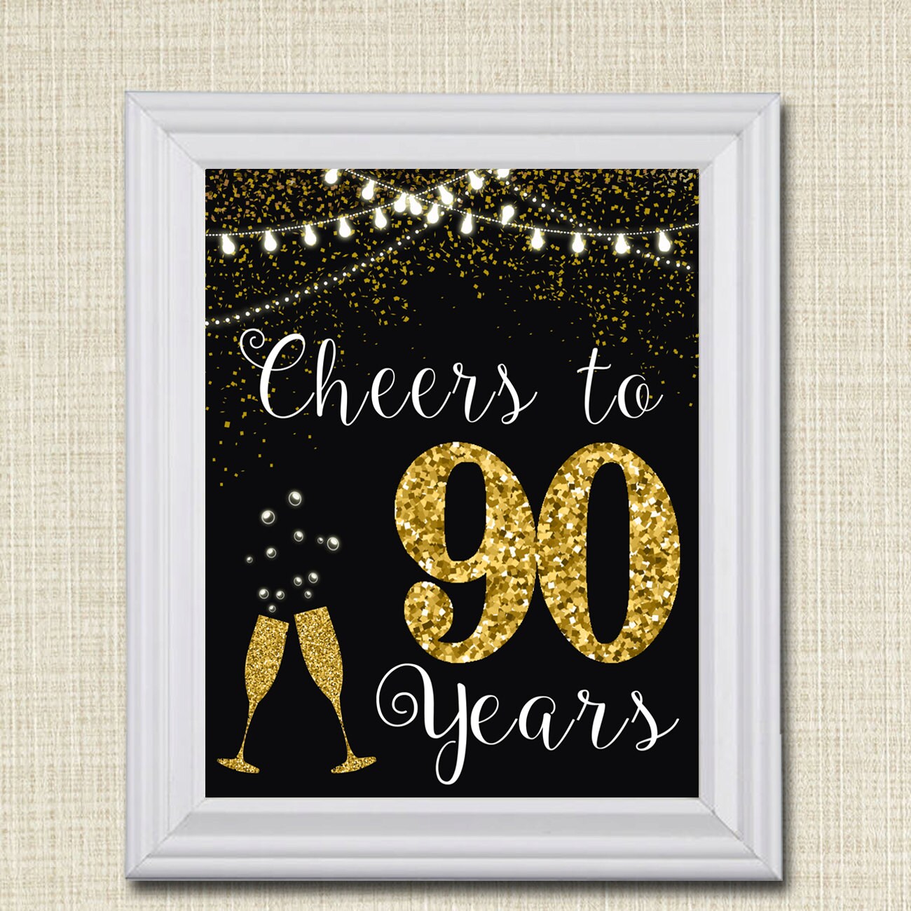Para Ho... Faja De Cumpleaños De Blue Cheers To 90 Years Para Ho... Faja De Cumpleaños De Blue Cheers To 90 Years
