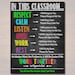 Classroom Decor, High School Teacher Printable Poster, Expectations ... image.