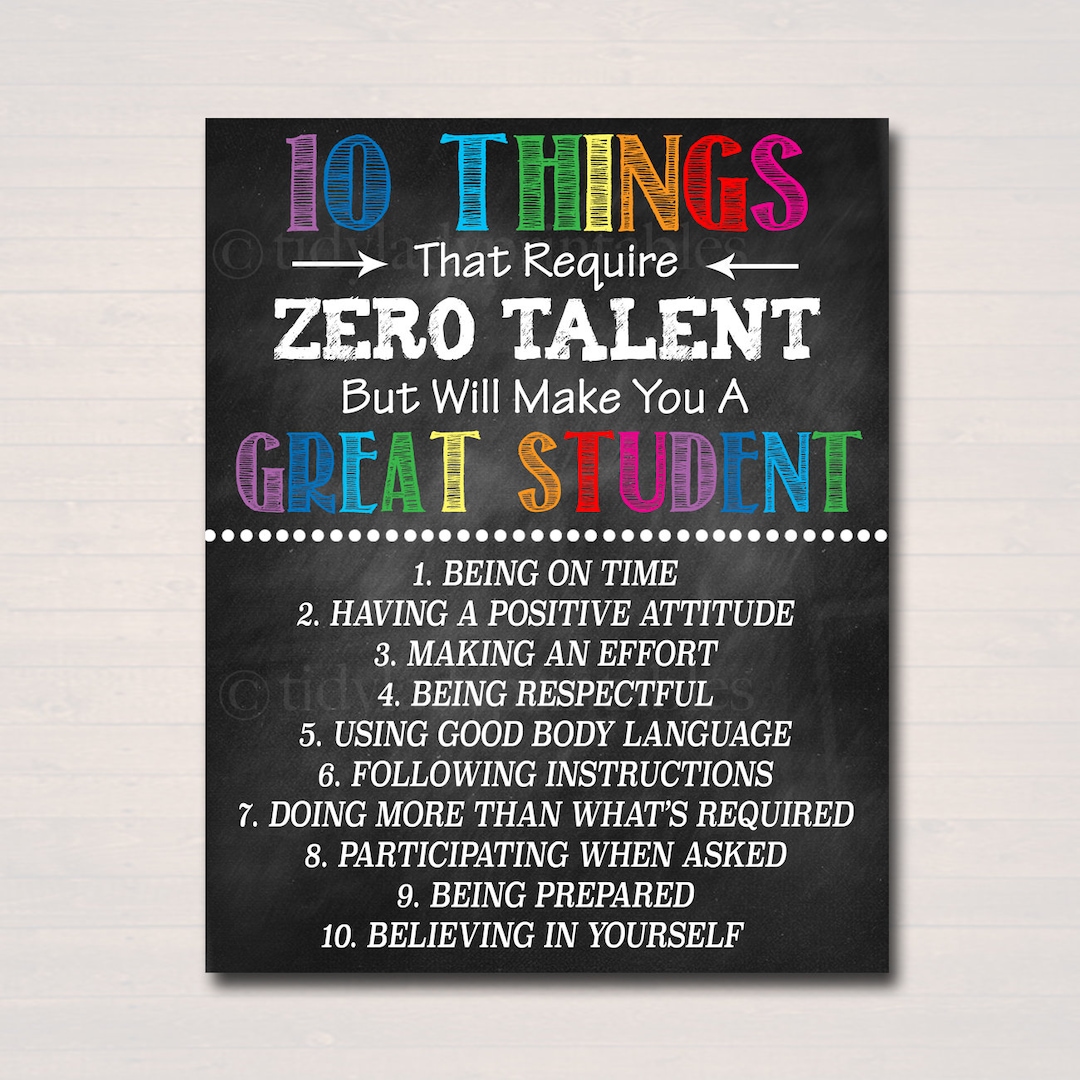 Classroom Decor, High School Teacher Printable Poster, Successful ...